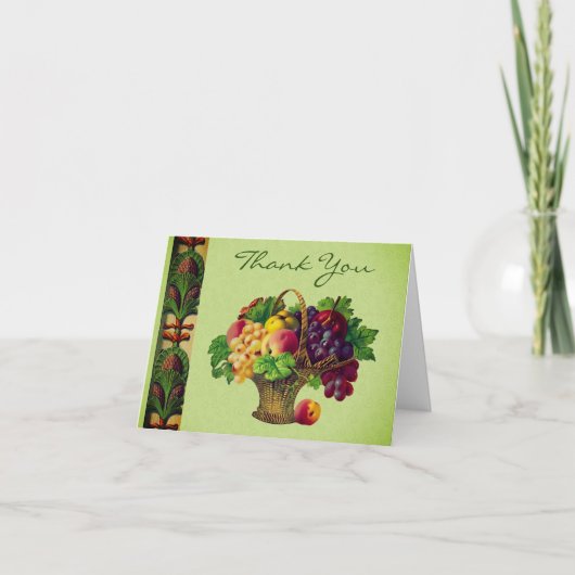 ヴィンテージアールフルーツバスケットサンキューカード サンキューカード (正面)