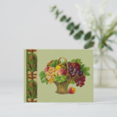 ヴィンテージアールフルーツバスケットポストカード ポストカード (スタンド正面)