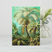 ヴィンテージアーンストヘッケル植物パーム サンキューカード (スタンド正面)
