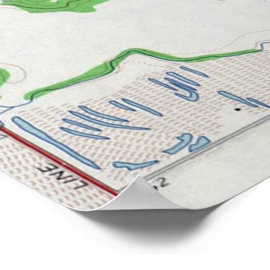 ヴィンテージアーヴィングテキサス州の地図（1959年） ポスター (角)