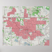 ヴィンテージアーヴィングテキサス州の地図（1959年） ポスター (正面)