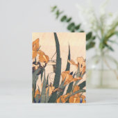 ヴィンテージア日本のート虹彩花はがき ポストカード (スタンド正面)