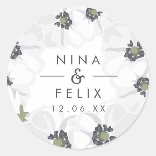 ヴィンテージア結婚ネモン ラウンドシール (正面)
