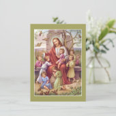 ヴィンテージイエスと子供たち復活祭 シーズンカード (スタンド正面)