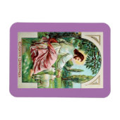 ヴィンテージイエスと子羊の磁石 マグネット (横)