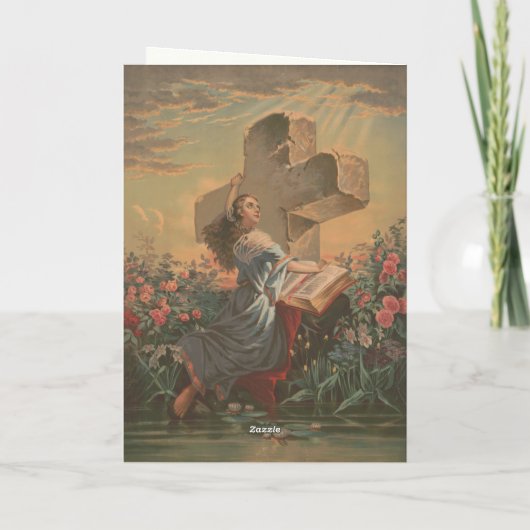 ヴィンテージイエスと聖ヨセフ宗教信者 シーズンカード (裏面)