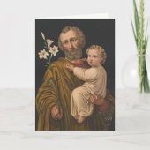 ヴィンテージイエスと聖ヨセフ宗教信者 シーズンカード (正面)