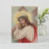 ヴィンテージイエスイースターグリーティングホリデーカード シーズンカード (スタンド正面)