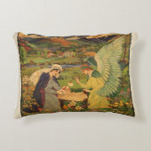 ヴィンテージイエスキリストとの宗教的なタペストリーベビー アクセントクッション (正面)