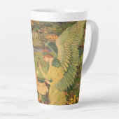 ヴィンテージイエスキリストとの宗教的なタペストリーベビー カフェラテマグ (右アングル)