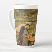 ヴィンテージイエスキリストとの宗教的なタペストリーベビー カフェラテマグ (左アングル)