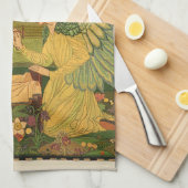 ヴィンテージイエスキリストとの宗教的なタペストリーベビー キッチンタオル (四つ折り)