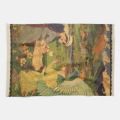 ヴィンテージイエスキリストとの宗教的なタペストリーベビー キッチンタオル (横)