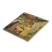 ヴィンテージイエスキリストとの宗教的なタペストリーベビー タイル (側面)