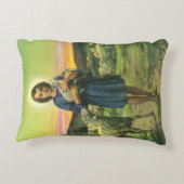 ヴィンテージイエスキリストベビー子羊 アクセントクッション (裏面)