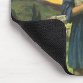 ヴィンテージイエスキリストベビー子羊 マウスパッド (コーナー)