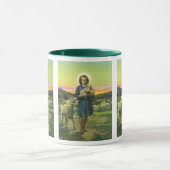 ヴィンテージイエスキリストベビー子羊 マグカップ (中央)