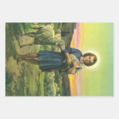 ヴィンテージイエスキリストベビー子羊 ラッピングペーパーシート (正面2)