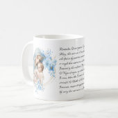 ヴィンテージイエスヴァージンメアリーフローラメモリア祈りの言葉 コーヒーマグカップ (正面左)