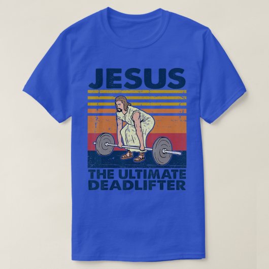 ヴィンテージイエス彼究極のデッドリフタークリスおもしろいティ Tシャツ (デザイン正面)