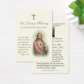 ヴィンテージイエス聖なる書物、 経典葬儀祈りの言葉カード (デスク)