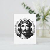 ヴィンテージイエス顔 ポストカード (スタンド正面)