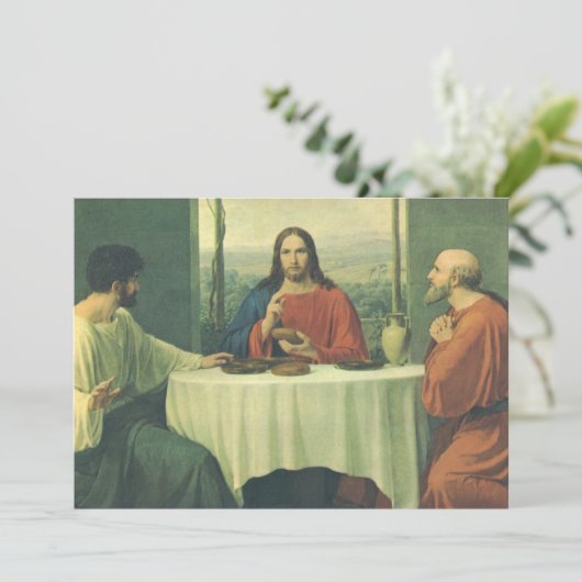 ヴィンテージイエス・キリストとのエマウスでの晩餐 (スタンド正面)