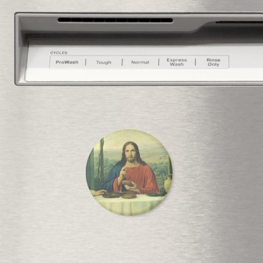 ヴィンテージイエス・キリストとのエマウスでの晩餐 マグネット (インサイチュ (食洗機))