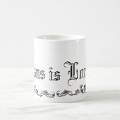 ヴィンテージイエス・キリストは主ですMug コーヒーマグカップ (中央)