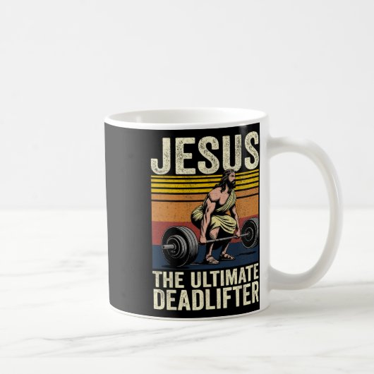 ヴィンテージイエス・ザ・究極の死んだ者のキリおもしろいスト コーヒーマグカップ (右)