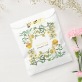 ヴィンテージイエローウォーター色フローラボタニッ結婚クス フェイバーバッグ (封をした状態)