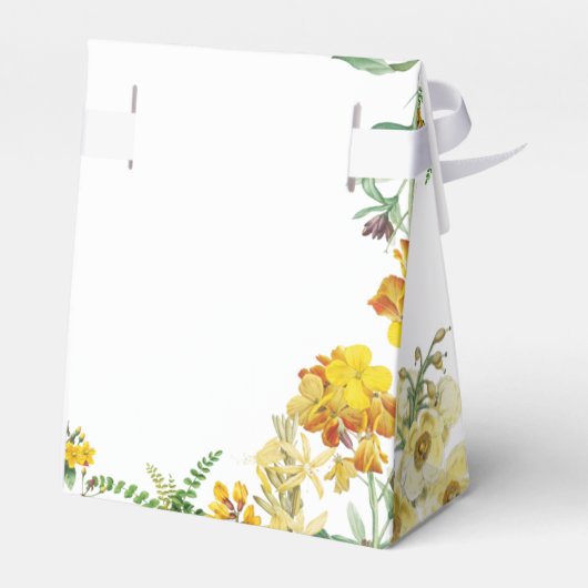 ヴィンテージイエローウォーター色フローラボタニッ結婚クス フェイバーボックス (裏面サイド)