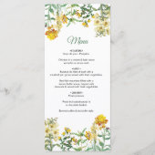 ヴィンテージイエローウォーター色フローラボタニッ結婚クス メニュー (正面)