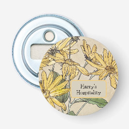 ヴィンテージイエローオークルデイジー 栓抜き