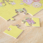 ヴィンテージイエローキルティング裁縫機 ジグソーパズル (側面)