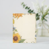 ヴィンテージイエローサンフラワースクラップブック紙 (スタンド正面)