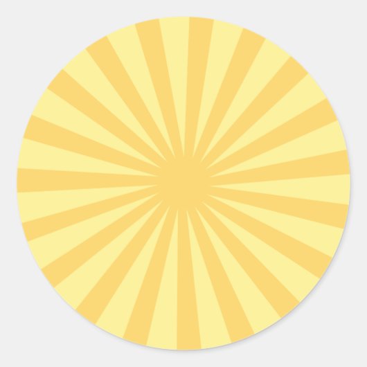 ヴィンテージイエローサンレイ ラウンドシール (正面)