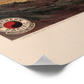 ヴィンテージイエローストーンイラストレーション ポスター (角)