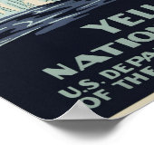 ヴィンテージイエローストーンナショナルパークガイザーWPA ポスター (角)