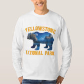 ヴィンテージイエローストーンナショナルパークベアワイオミング Tシャツ (正面)