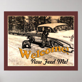 ヴィンテージイエローストーンブラックベアアンド観光客 ポスター