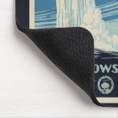 ヴィンテージイエローストーン国立公園オールド忠実 マウスパッド (コーナー)