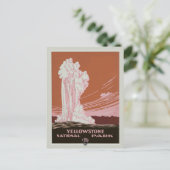 ヴィンテージイエローストーン国立公園旅行 ポストカード (スタンド正面)