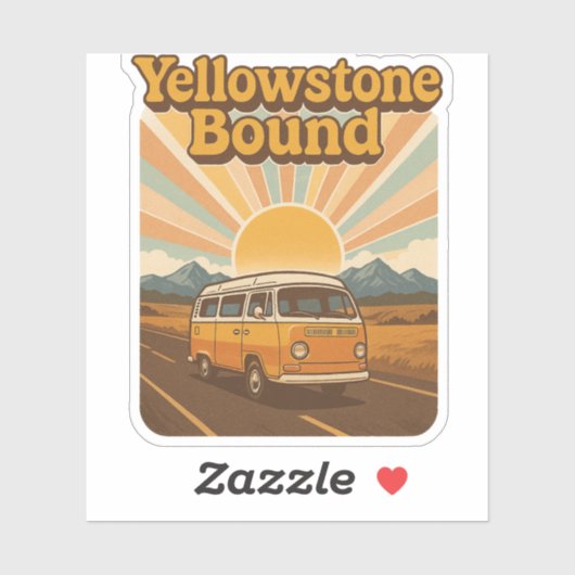 ヴィンテージイエローストーン国立公園 – アドベンチャー シール (シート)