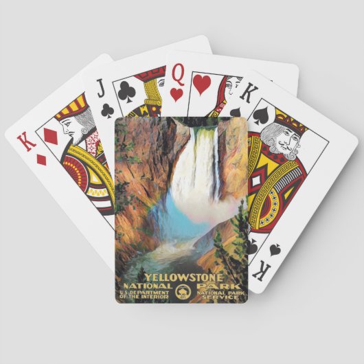ヴィンテージイエローストーン国立公園 トランプ (裏面)