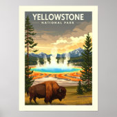 ヴィンテージイエローストーン国立公園 ポスター (正面)