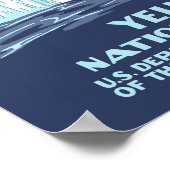 ヴィンテージイエローストーンWPA旅行 ポスター (角)