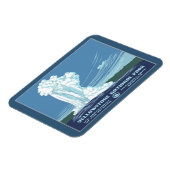 ヴィンテージイエローストーンWPA旅行 マグネット (左側)