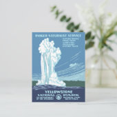 ヴィンテージイエローストーンWPA ポストカード (スタンド正面)