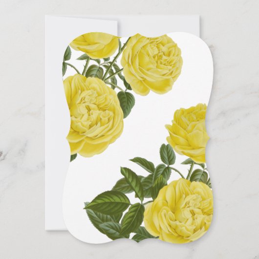 ヴィンテージイエローズ 招待状 (裏面)